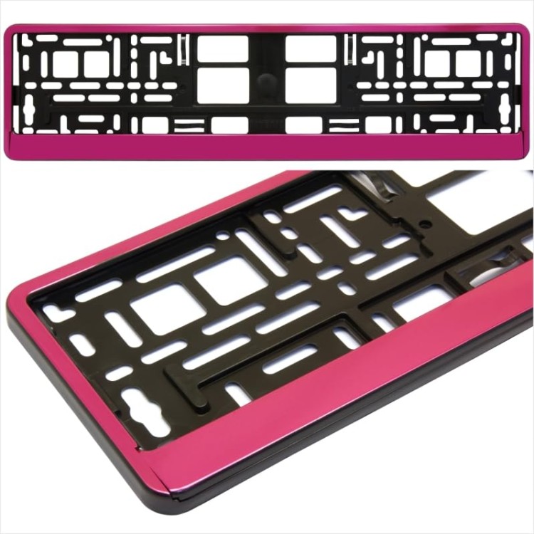 M-66 Number Plate Holders for Standard 520 x 110 mm UK/EU Plates (Pair)