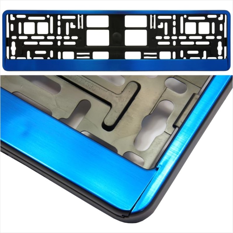 M-66 Number Plate Holders for Standard 520 x 110 mm UK/EU Plates (Pair)