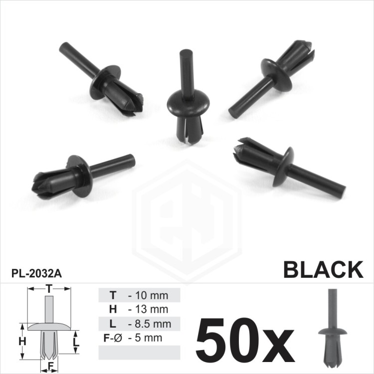 for BMW 5mm Dia Plastic Rivet Clips Trims Wheel Arch Liner Lining Moudlings