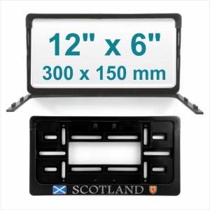 Scotland 12x6 American import Number Plate Holder Surround CAR Truck 4x4 trailer