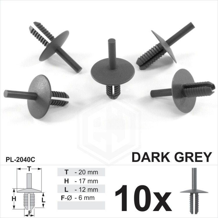 for BMW Bumper Dark Grey Plastic Trim Clips Rivets Shields Covers Trims Car