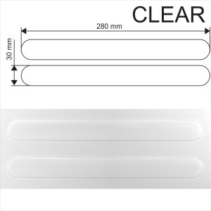 Clear Sticker Domed Car Corner Body Bumper Protector Strip Anti Scratch Guard
