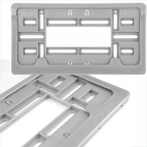 SILVER American 12x6 Number Plate Holder Surround CAR Truck 4x4 trailer caravan