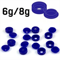 Blue Hinged Plastic Screw Cover Caps (Small, 6/8g) 5 PACK SIZES