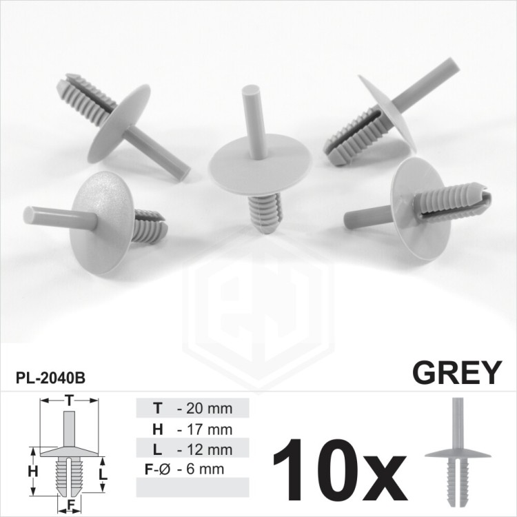 for BMW Bumper Grey Plastic Trim Clips Rivets Shields Covers Trims Linings
