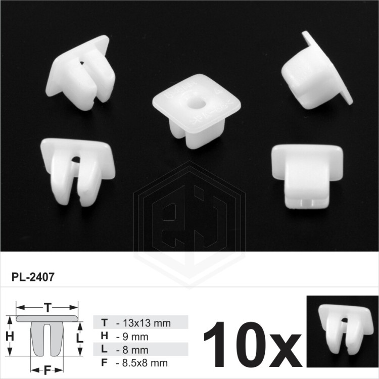 Screw Grommets Insert Expanding Nuts Lock Clips Fits into 8mm Square Hole