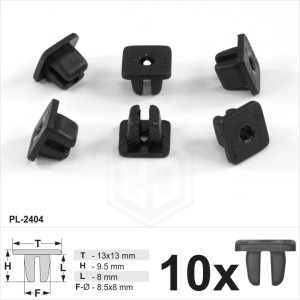 Universal Screw Grommet Nut Dashboard Headlight Grille Fixing Expanding Nuts