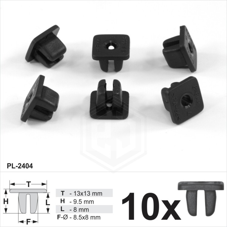 Universal Screw Grommet Nut Dashboard Headlight Grille Fixing Expanding Nuts
