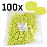 Salad Lime Green Green Hinged Plastic Screw Cover Caps (Small, 6/8g) 5 PACK SIZES - Salad Lime Green Green Hinged Plastic Screw Cover Caps (Small, 6/8g) 5 PACK SIZES
