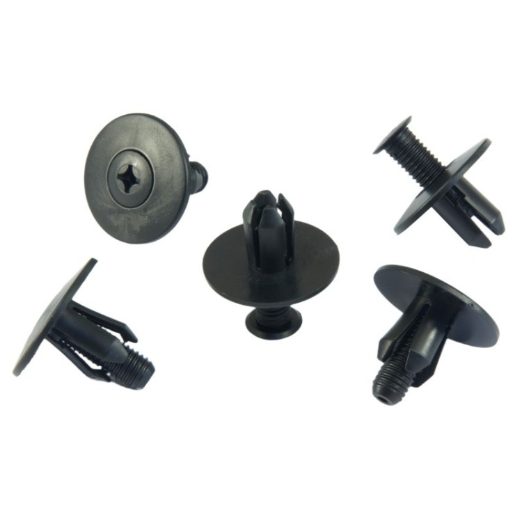 10x Black 8mm Underbody Engine Cover Expansion Rivets A1639900292