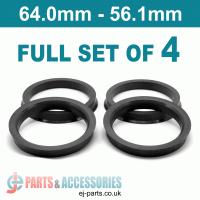 Spigot Rings / 64.0mm - 56.1mm FULL SET OF (4) FOUR RINGS