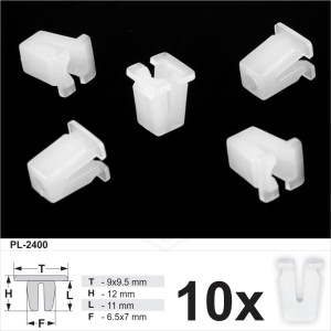White Plastic Universal Expanding Locking Nuts Screw Grommets Fits VW, Audi