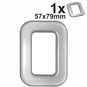 3d Gel Silver Letter O for Classic Black Number Plates Domed Resin Making DIY UK