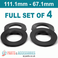 Spigot Rings / 111.1mm - 67.1mm FULL SET OF (4) FOUR RINGS