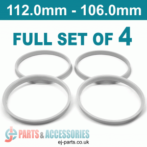 Spigot Rings / 112.0mm - 106.0mm FULL SET OF (4) FOUR RINGS