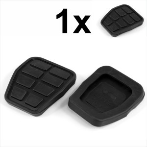 1x Black Rubber Anti-Slip Clutch Brake Pedal Pad cap Fits VW Golf Audi 321721173