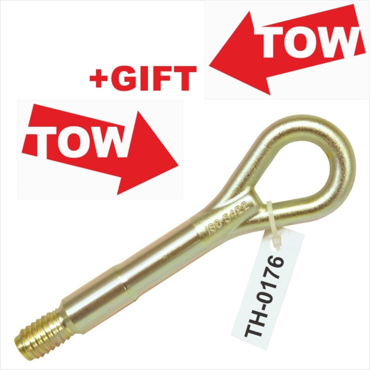 Tow hook ring lug towing eye towhook loop Fits VW Skoda Seat e-Citigo