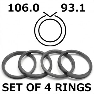 Spigot Rings / 106.0mm - 93.1mm FULL SET OF (4) FOUR RINGS