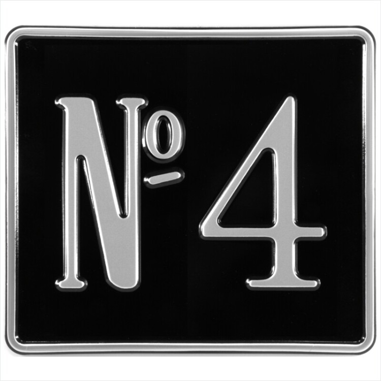 8x7 Black & Silver Pressed Metal Doors Garages House & Gate Numbers Plates 01-99