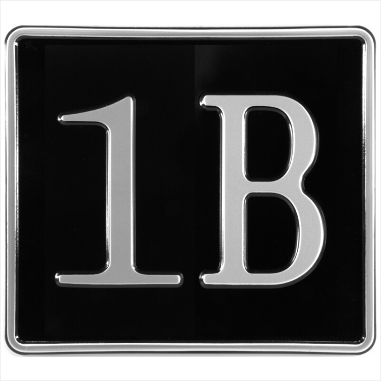 8x7 Black & Silver Pressed Metal Doors Garages Sheds House & Gate Numbers Plates