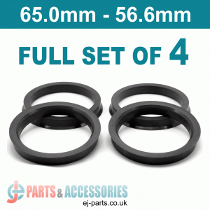 Spigot Rings / 65.0mm - 56.6mm FULL SET OF (4) FOUR RINGS