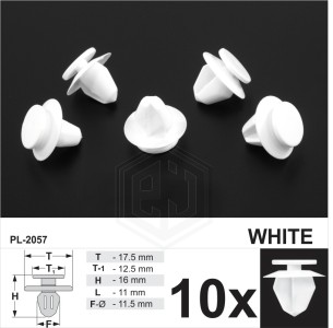 Boot Lining Upholstery Tailgate Trim Panel Clips for Citroen Peugeot 307 607