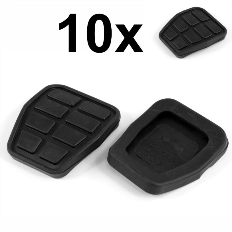 Black Rubber Anti-Slip Clutch Brake Pedal Pad cap Fits VW Golf Audi 321721173
