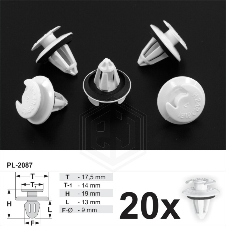 Car Door Card Trim Clips Panel Fastener With Seal Gasket Fits: Mercedes Benz