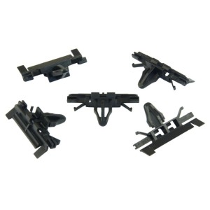 10x Black Windscreen Side Moulding Retainer Clips 31304111
