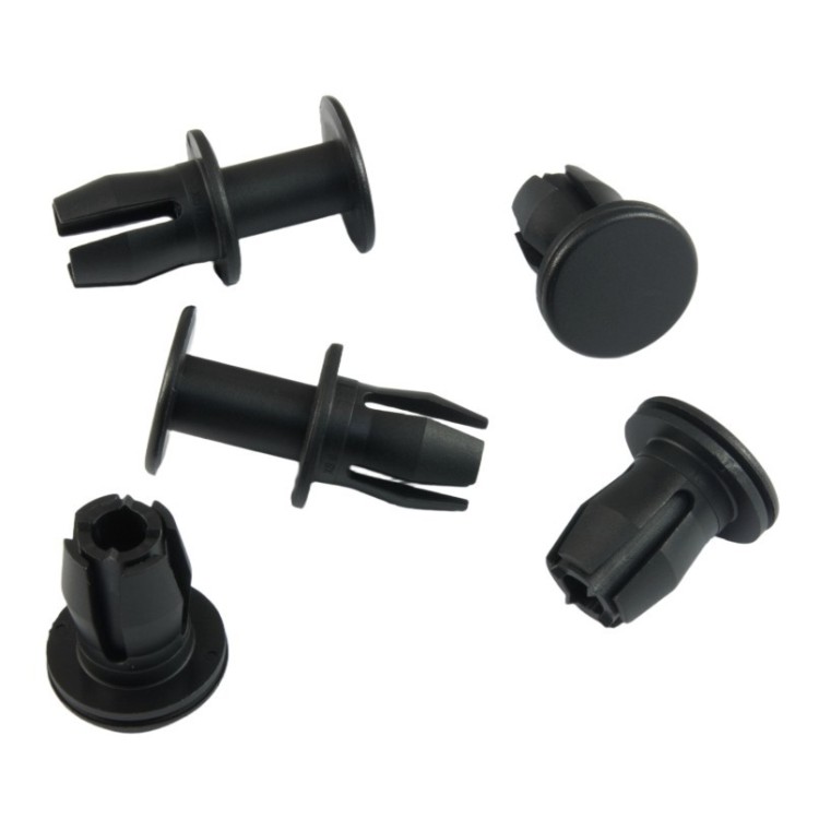 10x Black Engine Splash Shield Expanding Rivet Clips 8K0863788