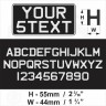 1x American Japanese Import USA 300x150  12"x6" Black and Silver Classic Pressed Number Plates +5 STICKY PADS - 1x American Japanese Import USA 300x150  12"x6" Black and Silver Classic Pressed Number Plates +5 STICKY PADS