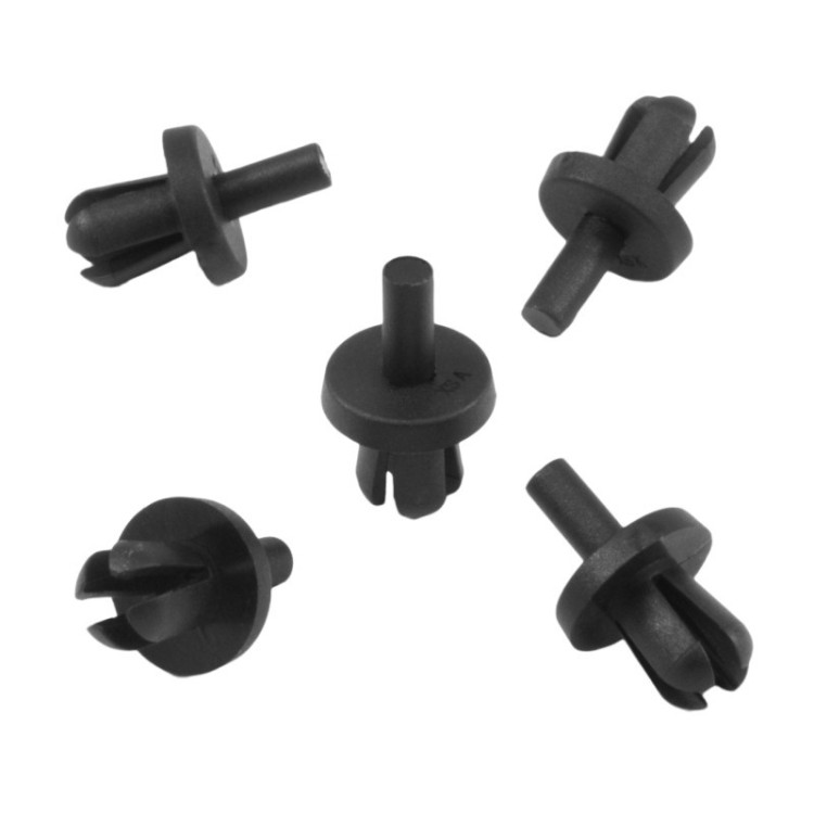 10x Black Fender Liner Splash Guard Push Rivets N0385053
