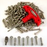 503 pcs. Number plate security stainless steel screws and caps TR15 TORX bit tool - 503 pcs. Number plate security stainless steel screws and caps TR15 TORX bit tool