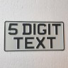 1x American Japanese Import USA 300x150 12"x6" White USA Pressed Number Plates +5 STICKY PADS - 1x American Japanese Import USA 300x150 12"x6" White USA Pressed Number Plates +5 STICKY PADS