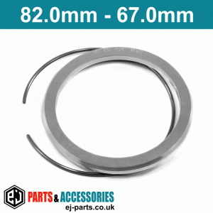 BBS Spigot Ring / 82.0mm - 67.0mm / Spring Retaining Ring BBS 1 pcs. Spigot Ring 82.0 mm to 67.0 mm 09.23.414 / 1 pcs. Spring Retaining Ring 09.23.415