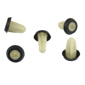 10x Cream Sealed Pillar Moulding Retainer Clips LR114151