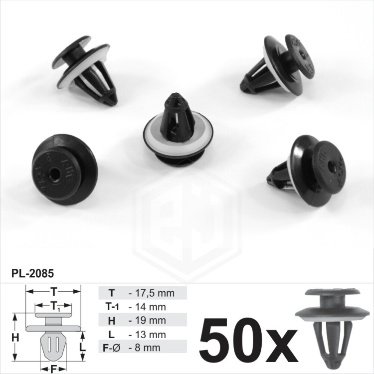 Door Card Trim Clips Panel Fastener With Seal Gasket Fits: Skoda Audi VW BMW