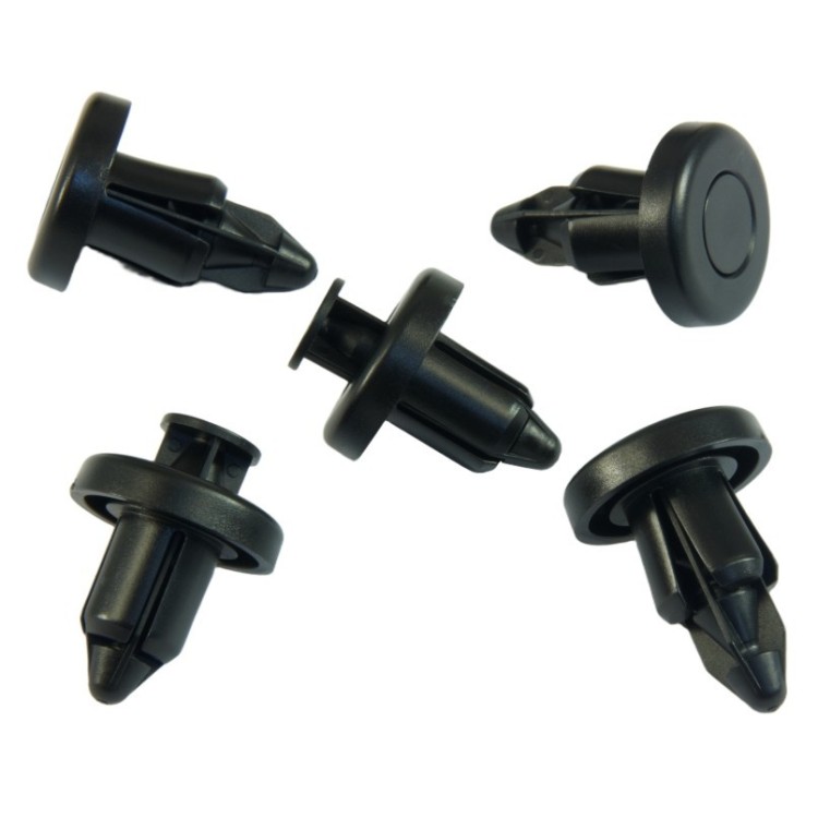 10x Black Front Bumper Radiator Grille Push Clips 9640052