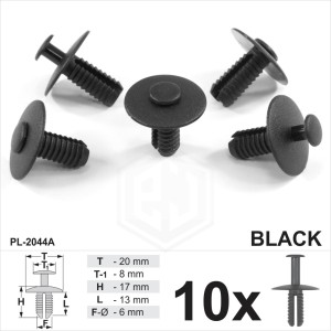 High Quality Plastic Rivets Trim Clips Bumper Arch sills covers Fits BMW