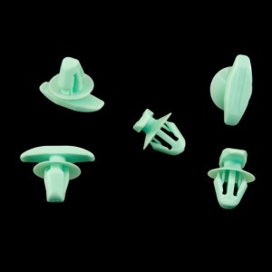10x Green Exterior Body Side Moulding Trim Retainer Clips