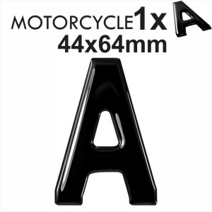 American JAP IMPORT REG number plate 3D Gel Domed Resin Making DIY Letter A 64mm