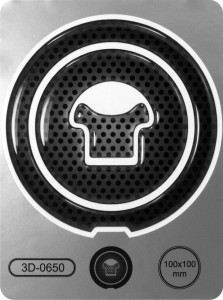 STICKER GEL 3D PROTECTION FUEL TANK CAP Scratch Motorcycle Motorbike Bike Black