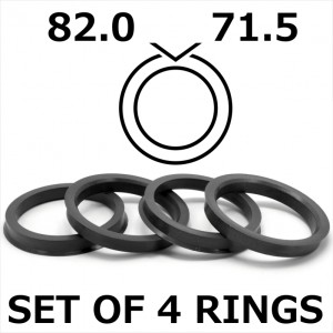 Spigot Rings / 82.0mm - 71.5mm FULL SET OF (4) FOUR RINGS