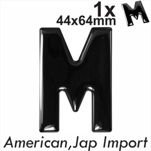 Bike Motorcycle Number plate 3D Gel Black Domed Resin Making DIY Letter M GB REG
